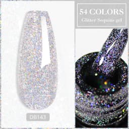 Mtssii 7ml Glitter Rubber Base Gel Polish Gold Sequins Pink White Base Gel Top Coat Soak Off UV LED Nail Art Varnish Manicure