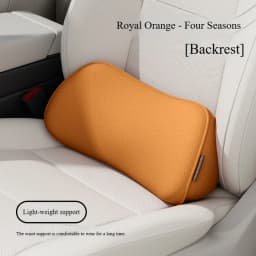 Car Seat Pillow Memory Foam Lumbar Support Breathable Back Protector Suitable for Office Chairs and Car Interior Accessories