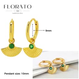 925 Sterling Silver ear needles Animal Butterfly/Elephant/Shell Pendant Hoop Earrings For Women Fashion Jewelry Accessories