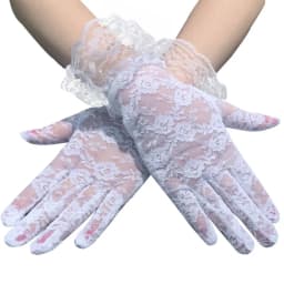 Bride Wedding Sexy Lace Breathable High Elasticity Gloves Thin Exquisite Flowers Banquet Opera Masquerade Ball Retro Style Cute