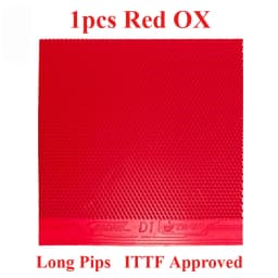 Radak D1 Ultra Soft Table Tennis Rubber Long Pips OX Medium Particles ITTF Approved Ping Pong Rubber Without Sponge for Sinking