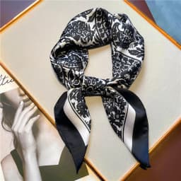 2025 New Paisley Print Small Square Scarf Soft Satin Silk-like Thin Neck Scarf Mature Style Sunscreen Headscarf For Women