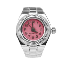 Creative Alloy Shell New Hot Selling Compact Finger Circular Arabic Numeral Scale Dial Couple Men's And Women's Ring Watch