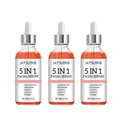 5 In 1 Fade Fine Lines Firming Face Serum Moisturizing Brightening Vitamin C Hyaluronic Acid Facial Serum Shrink Pores Skin Care