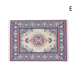 Dollhouse Carpet Turkey Welcome Mat Front Door Woven Rug Floor Carpet Living Room Miniature Accessories For Kids Dolls Coverings