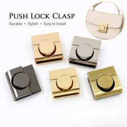 1-5Pcs 33x34mm Bag Lock Snap Buckle Metal Handbag Clasp Purse Closure Flap Wallet Decorative Latch Leathercraft Repair Hardware