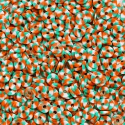 350Pcs/Lot 6mm Flat Round Polymer Clay Beads Loose Spacer Beads for Jewelry Making DIY Needlework Bracelet Necklace Earrings