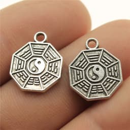 10pcs Enamel Kung Fu Tai Chi Charms Pendants For Necklaces Earrings DIY Making Yin Yang Charms Handmade Jewelry Findings