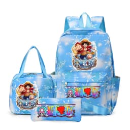 One Piece Backpacks Women Men Capacity School Bag Rucksack Printe Backbag Travel Daypack Male Backpack Mochila 3pcs