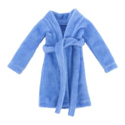 Doll Clothes Bathrobe Mulitcolor Robe Plush Solid/Leopard Dress For 11.8inch 30Cm Accessories Baby Girl's Holiday Gifts