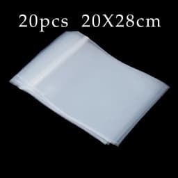 20-100Pcs Thick Clear Zip Lock Ziplock Storage Bags Heavy-Duty Transparent Plastic Small Jewelry Packing Reclosable Poly Bag
