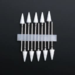 10pcs Ceramic Nail Drill Bits Set Milling Cutter for Electric Manicure Bit Flame Corn Files Pedicure Machine Polish Accesoires
