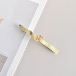 1PC Ladies Polychromatic Acetic Acid Tie One-Line Spring Clip Thin Hair Half Hair Special Holiday Gift Holiday