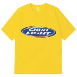 Chud Light Funny Meme T-Shirt High Quality Fashion Oversized T-Shirts Men Women Casual Cotton Short Sleeve T Shirts Streetwear