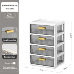 Cosmetics Storage Box Desktop Drawer Cosmetics Lipstick Mask Jewelry Large Capacity Shelf Transparent Plastic