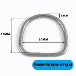 2/5Pcs 15-50mm Stainless Steel O D Ring Buckles Handbag Strap Connector Rings Leather Craft Clasp Carabiner Belt Hook Bag Parts