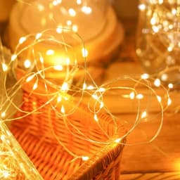 1-10Pcs String Fairy Lights 10/20/30/50LED Silver Copper Wire Battery Powered Lights for Wedding Party Christmas Decor