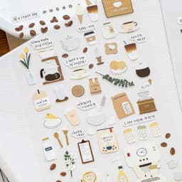 Korean Import Suatelier I Like Coffee Sticker Scrapbook Decoration PVC Stationery DIY Stickers School Office Supply