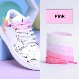 10 Colors Flat Shoe Laces Rainbow Shoelaces Men and Women Universal Casual Canvas Shoes Colorful Shoelace 90/120CM Polyester