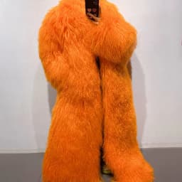 YOLOAgain 135-140cm Floor Length Mongolia Sheep Fur Coat Women Winter Warm Party Long Fur Coat Ladies Overcoat