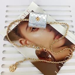Luxury Designer Girdle Chain Belt Bag Female Mini Waistpack Versatile Purse Elegant Belt For Women Dress Jeans Waistband