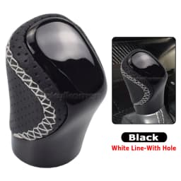 AT Leather Gear Shift Knob For Lexus ES350 GS300 GS350 GX460 NX300 IS250 IS350 RX350 RC300 RC350 POMO Arm Ball Shifter Stick Pen
