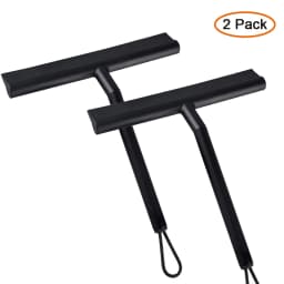 Shower Squeegee for Glass Door Shower Wall Scraper Cleaner With Silicone Holder Bathroom Mirror Wiper Scraper Glass Cleaning