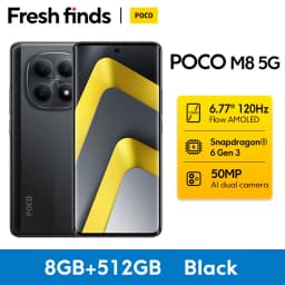 【World Premiere】POCO M8 5G Smartphone Global Version Snapdragon® 6 Gen 3 6.77" 120Hz Display 50MP Camera 5520mAh 45W NFC