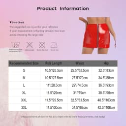 Womens PU Leather Front Zipper Mini Skirt Side Sheer Mesh Patchwork High Waist Bodycon Micro Skirt Wet Look Club Party Miniskirt