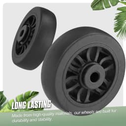 4Pcs Luggage Replacement Wheels W/H Screw Black Suitcase Repair Wheel Part Mute Travel Trolley Case Replacement 5cm Axles Caster