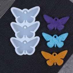 8/12pcs DIY Epoxy Earrings Charms Silicone Mold Round Oval Pendants Resin Mold For Jewelry Making Keychain Tag Casting DIY Craft