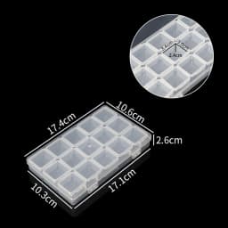 Plastic Box 15 Grids Separate Compartment Case Portable Travel Ring Stud Earring Pendant Necklace Jewelry Storage Orgainzer