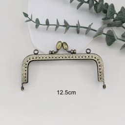 5pcs Flower Bud Head Square Purse Frame Antique Bronze Bag Kiss Clasp Metal DIY Bag Accessories 8.5 10.5 12.5 15 18cm
