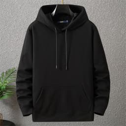 Solid Color Hoodies Men 12XL 10XL Plus Size Hoodies Autumn Winter Thick Fleece Hoodie Male Big Size 12XL Hooded Pullover Black