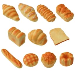 Stretch Squeezing Simulation Bread Squeeze Toy Fake Food Model Simulated Food Breakfast Squeeze Sensory Toys Toast Cake Elastic