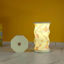 Mini Paper Lantern Night Light USB Charging Portable Foldable Book Lamp Bedroom Bedside Decor nightlight LED Table Light Gifts
