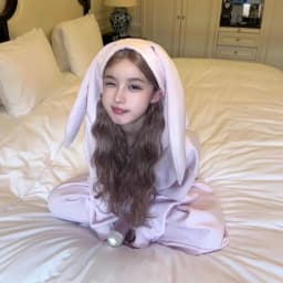 Women Kawaii Cute Bunny Ear Hooded Sweatshirt Oversized Big Zip Up Long Sleeve Sweet Y2K Streetwear Loose Casual Daily Outerwear