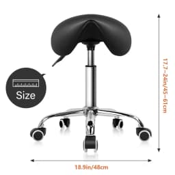 Ergonomic Saddle Stool Adjustable Swivel Chair For Barber Tattoo Massage Nail Technician Workshop Office Rolling Task Chair