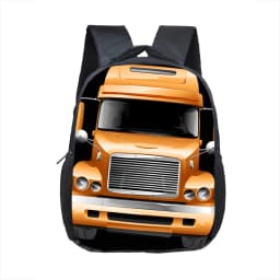 Cartoon Police Car Fire Engine Excavator Print Backpack Children Truck Kindergarten Bags Toddler Diaper Book Bag Schoolbags