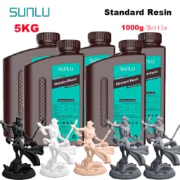 SUNLU 5KG Standard Resin 405nm LCD Printer Photon Curing Good Precision Smooth Surface Low Odor Model Garage Kit Printing
