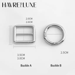 Adjustable Buckle For Evelyne Mini16 23 29 Shoulder Strap Shortener Buckle Easy To Install Bag Modification Bag Accessories