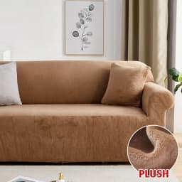 Plush Fabric Sofa Covers for Living Room 1/2/3/4 Seats Elastic Stretch Couch Cover L Shaped Sofa Slipcover Furniture Protector
