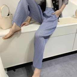 Miyake Pleated Loose Plus Size Pants Female 2025 Summer New High-end Thin Wide-leg Casual High Waist Pleated Straight Pants Thin