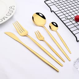 6Set/30Pcs Pink Silver Dinnerware Set Stainless Steel Knife Ckae Fork Spoon Cutlery Set Tableware Silverware Set Dropshipping