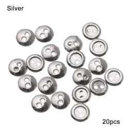 20Pcs Metal Doll Buttons For Doll Clothes Sewing Accessories Round Mini Buttons 3/4/5/6mm For 1/12 1/6 Diy Doll Clothing Buckles