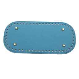 Oval Long Bottom For Knitted Bag Pu Leather Bags Accessories Handmade Bottom Solid Color Diy Crochet Bag Accessories 22*10cm