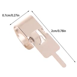 50pcs/set 2*0.7cm Spring Steel 18650 Battery Clip 18650 Battery Holder Battery Contact Battery Insert Accessories