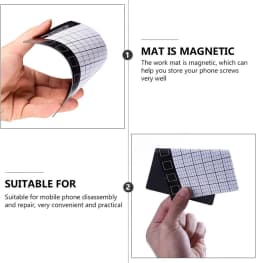 Magnetic Screw Storage Mat Soft Silicone Repair Pad for Phone Tablet Laptop Precision Disassembly Pro Tool Set