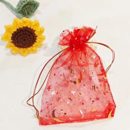 25/50/100pcs Moon Star Organza Gift Bags Multicolor Mesh Pouches for Christmas Wedding Party Candy Gift Packing Bags Wholesale