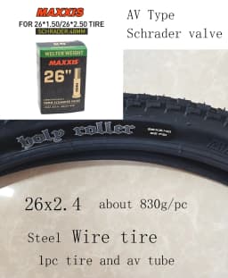 1pc MAXXIS 26 Holy Roller 26*2.4 26*2.2 24*2.4 BMX Bicycle Tire Street Chocolate Tread Climbing Steel Wire Tyre Bike Tire